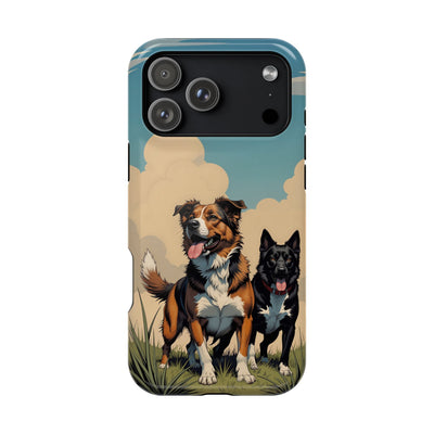Dog Lovers' Magnetic Impact-Resistant Phone Case comic style 2, Cute Dog Design, Pet Owner Gift, Animal Lover Accessory, Birthday Gift for Dog Lovers