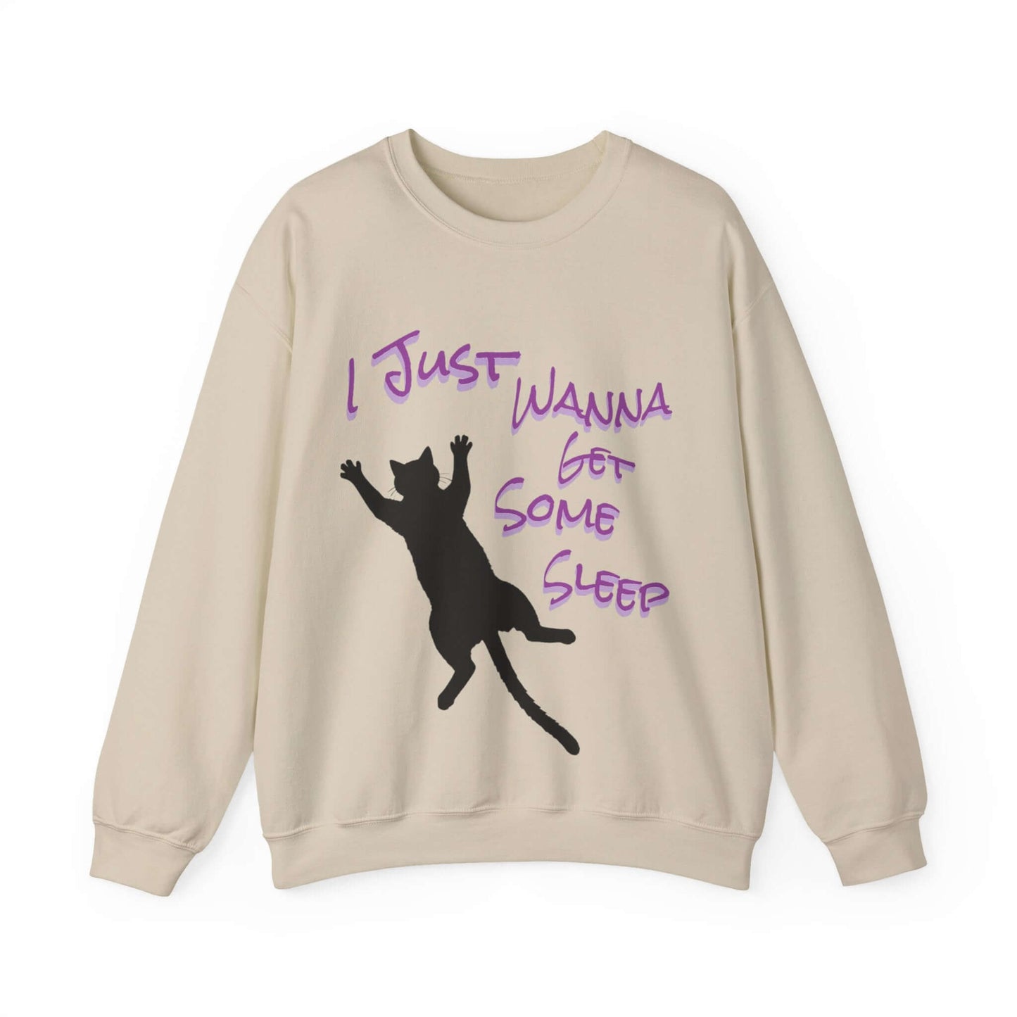 I Just Wanna Get Some Sleep Cat Graphic Unisex Crewneck Sweatshirt