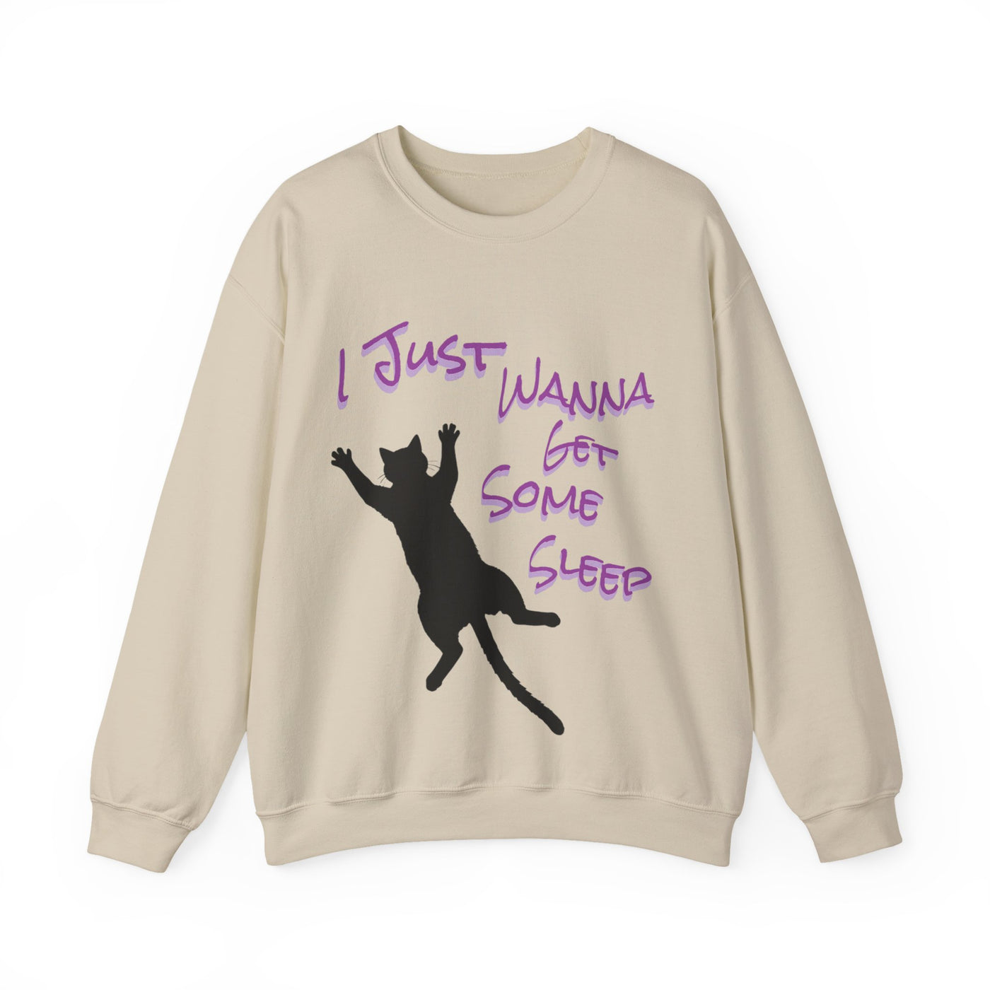 I Just Wanna Get Some Sleep Cat Graphic Unisex Crewneck Sweatshirt