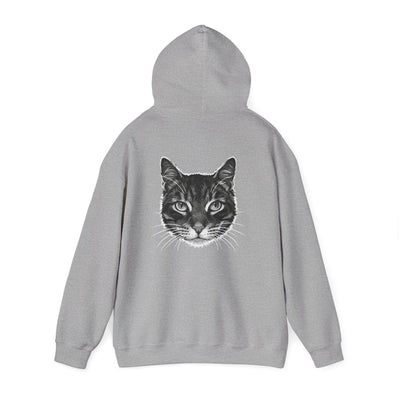 Cozy Cat Lover Hoodie style 1- Unisex Heavy Blend™ Sweatshirt, Purrfect Gift for Pet Owners, Casual Wear, Cat Themed Apparel, Cozy Clothing