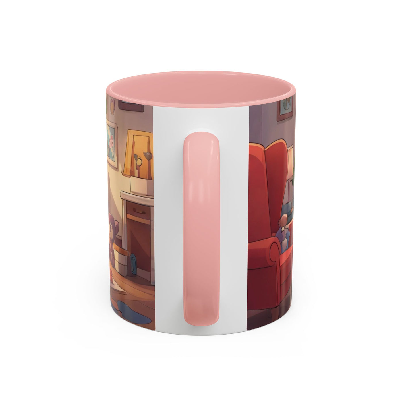 Super Pup Coffee Mug - Cute Puppy in Superhero Costume Accent Mug 11oz