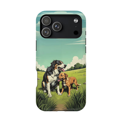 Dog Lovers' Magnetic Impact-Resistant Phone Case comic style 3, Cute Dog Design, Pet Owner Gift, Animal Lover Accessory, Birthday Gift for Dog Lovers
