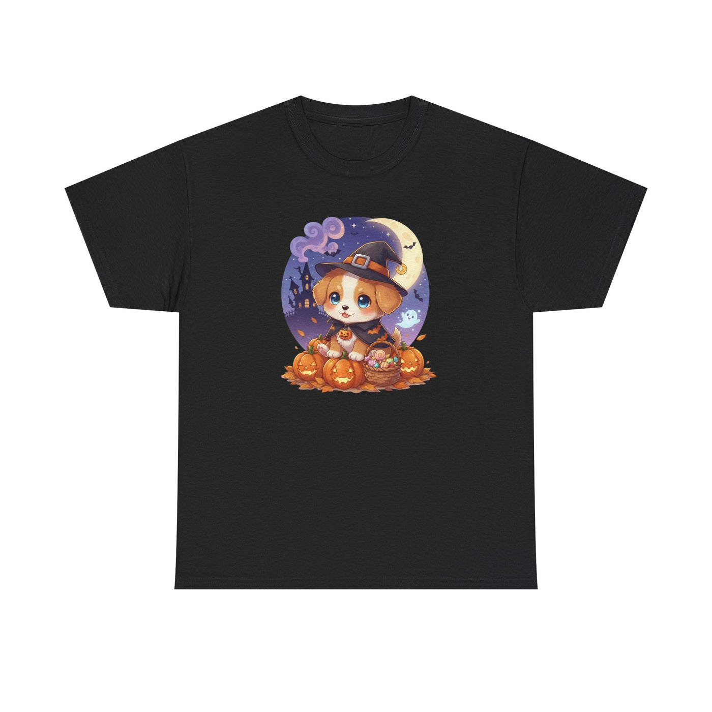 Halloween cute puppy anime style 1 Unisex Tee - Cute Dog T-Shirt for Pet Lovers, Dog Owners, Sports Enthusiasts, Gifts for Animal Lovers, Casual Everyday Wear