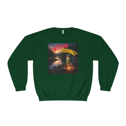 Crocodile Cat Fishing Unisex NuBlend Sweatshirt style 1