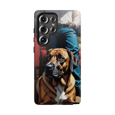Dog on the floor - Tough Phone Case for Apple iPhone & Samsung Galaxy, Cute Pet Accessories, Gift for Cat Lovers