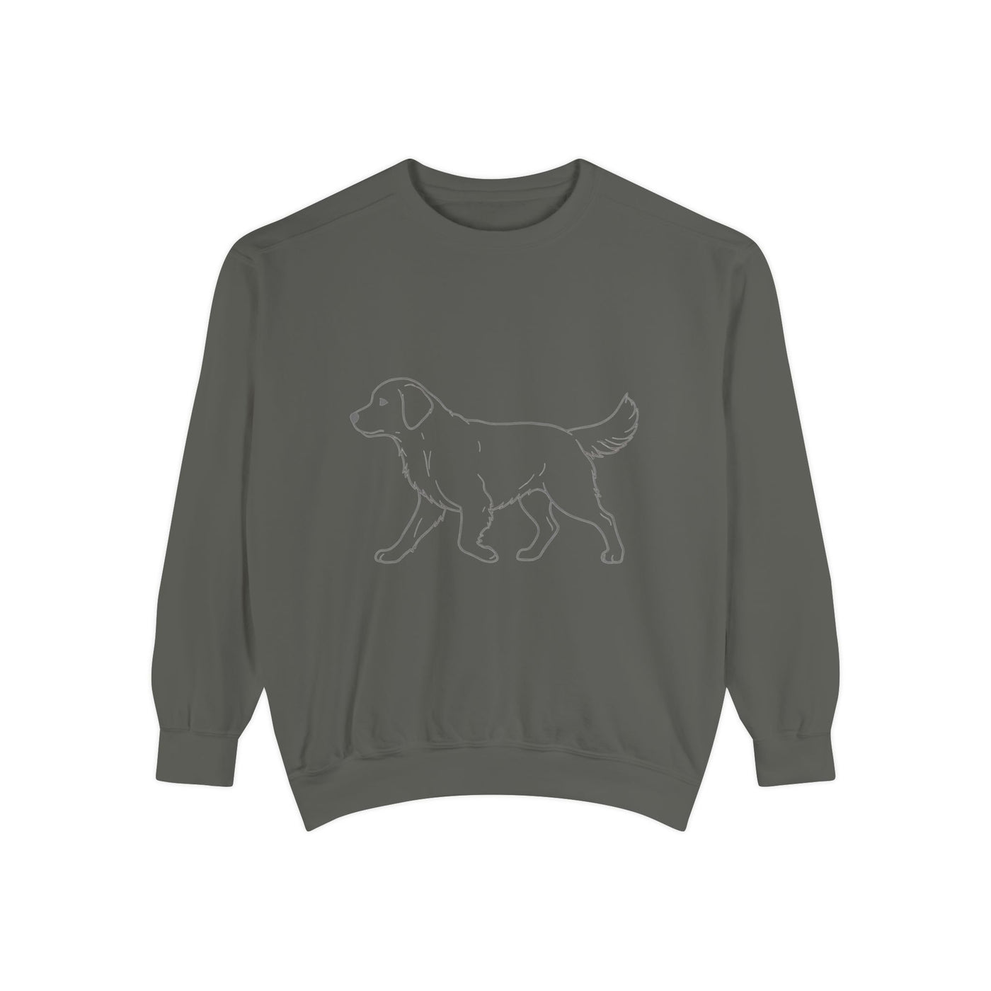 Walking Dog Shadow style 1 Cozy Graphic Unisex Crewneck Sweatshirt