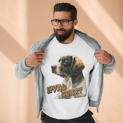 Loyal Heart Dog Lover Unisex Crewneck Sweatshirt style 4