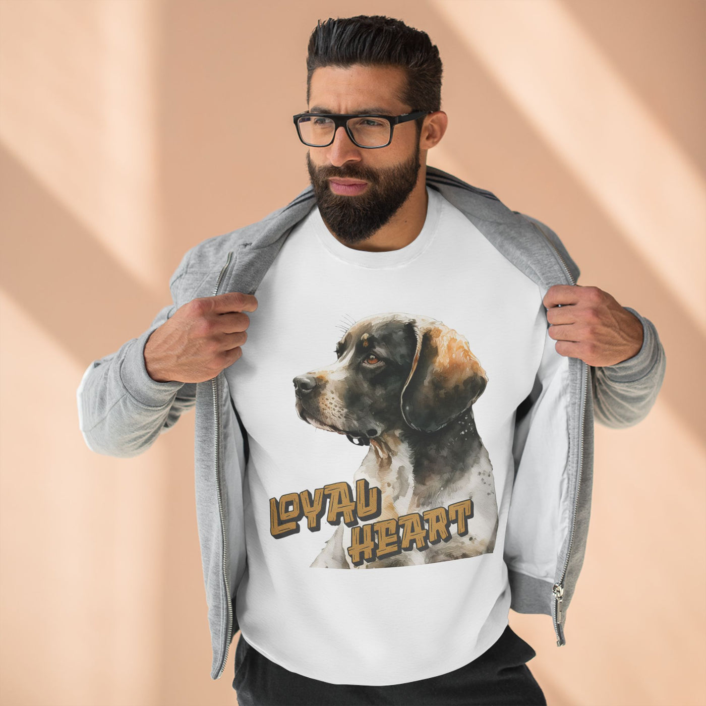 "Loyal Heart" Dog Lover style 4 Unisex Crewneck Sweatshirt
