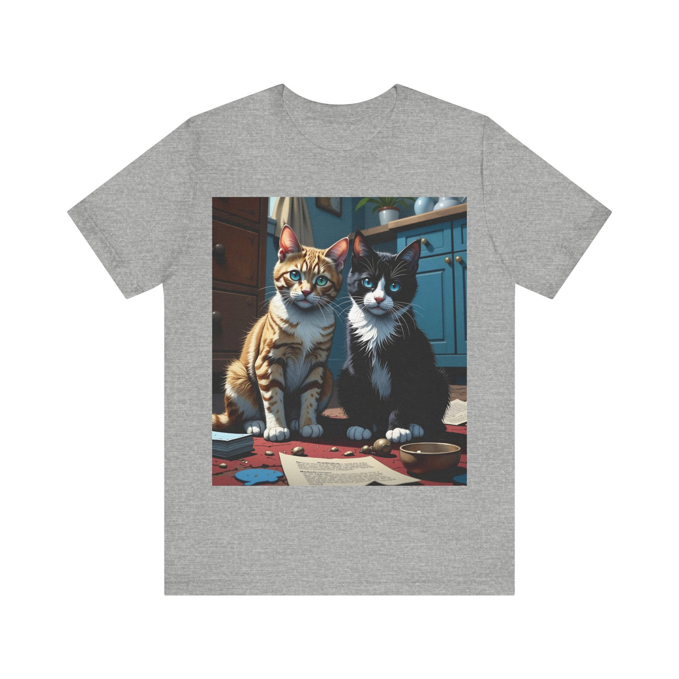 Adorable Cat Lovers Tee style 1- Cute Cat Graphic Tee, Pet Lover Gift, Animal T-Shirt, Birthdays, Cat Enthusiasts, Everyday Wear