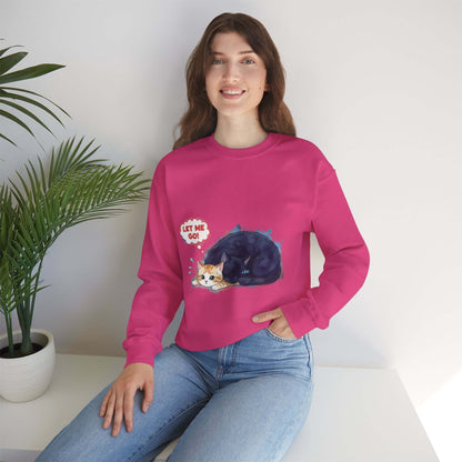 Watercolor Cat painting Unisex Crewneck Sweatshirt style 1