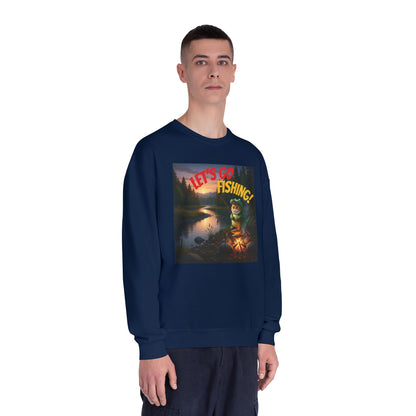 Crocodile Cat Fishing Unisex NuBlend Sweatshirt style 1