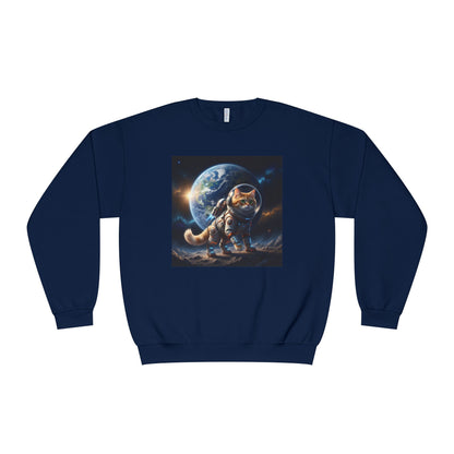 Space Cat Unisex NuBlend Crewneck Sweatshirt style 1