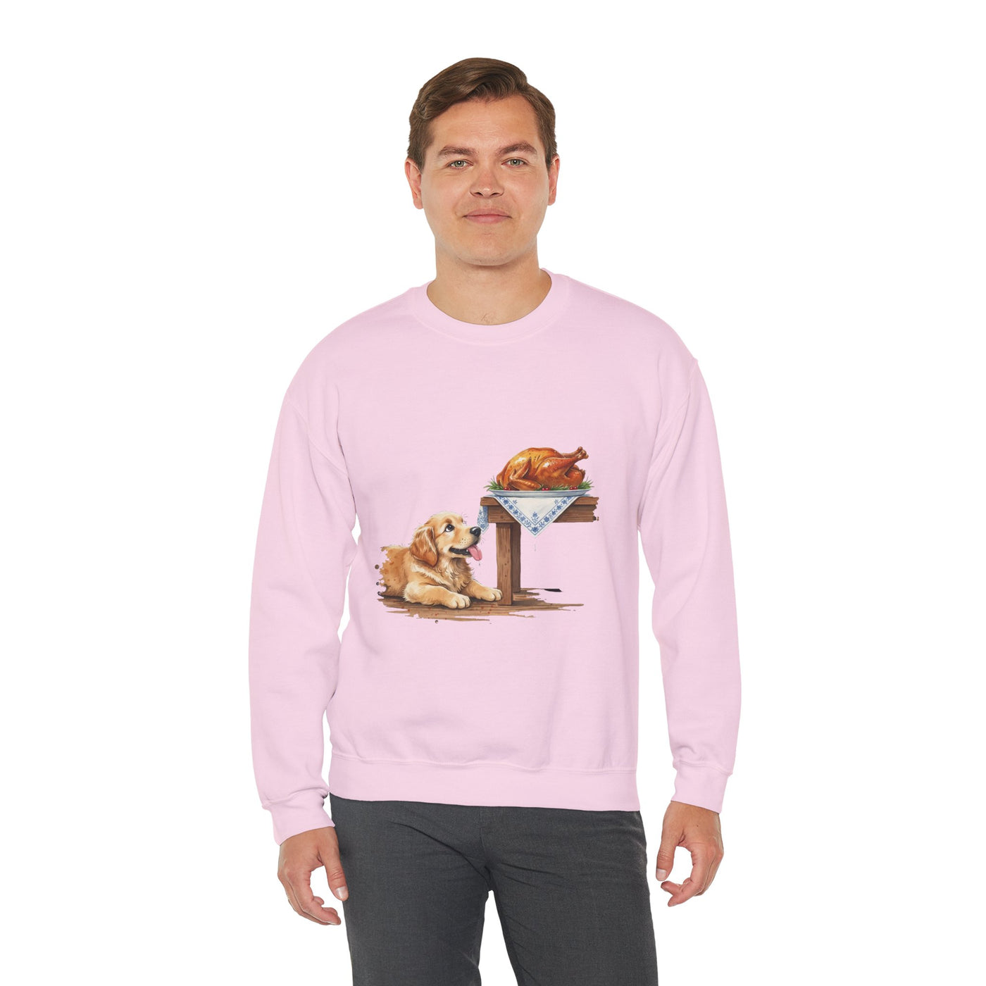 Watercolor painting style 5 Men & Women Cute Cat Pile Crewneck Sweatshirt