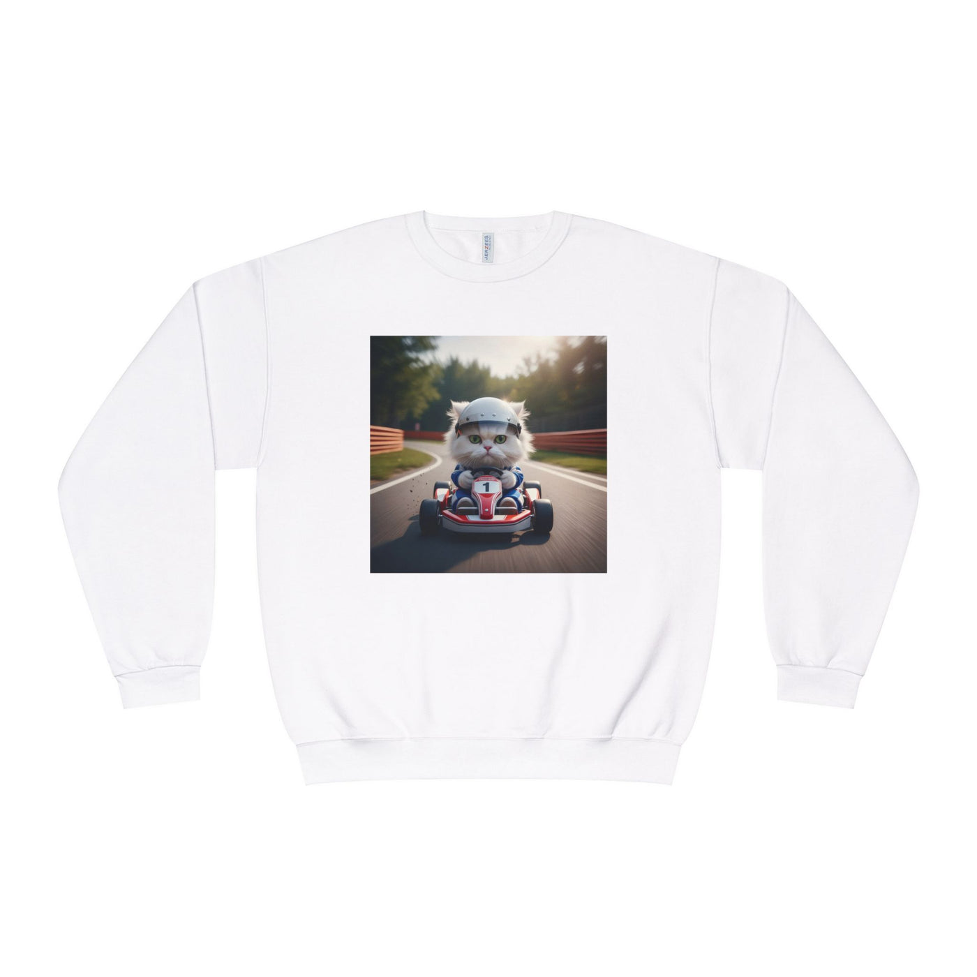 Go Kart Cat style 1 Unisex NuBlend® Crewneck Sweatshirt