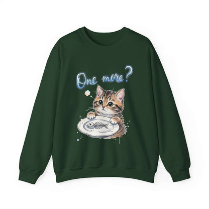 Watercolor Cat painting Unisex Crewneck Sweatshirt style 3