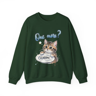 Watercolor painting style 3 Men & Women Cute Cat Pile Crewneck Sweatshirt