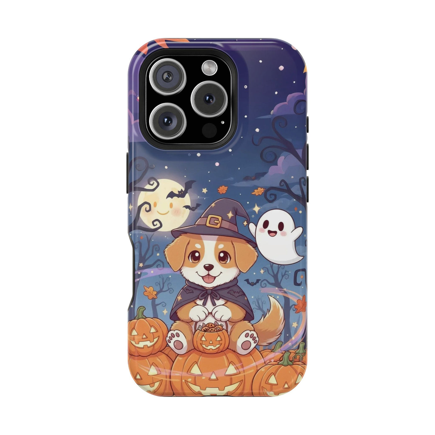 Halloween cute puppy anime style 3 Magnetic Impact-Resistant Phone Case, Cute Dog Design, Pet Owner Gift, Animal Lover Accessory, Birthday Gift for Dog Lovers
