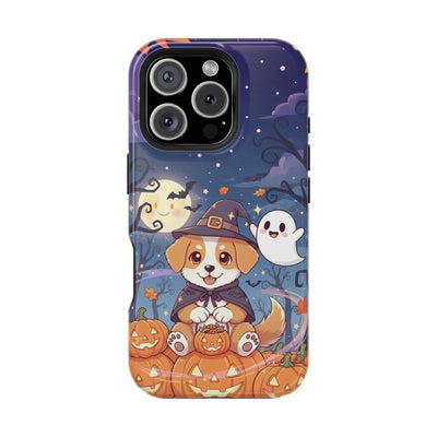 Halloween cute puppy anime style 3 Magnetic Impact-Resistant Phone Case, Cute Dog Design, Pet Owner Gift, Animal Lover Accessory, Birthday Gift for Dog Lovers