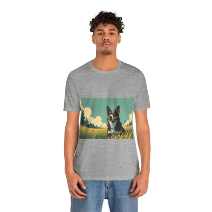 Adorable Dog comic style 3 Unisex Soft Tee| Cute Dog Lover's Shirt, Animal Graphic T-Shirt, Pet Themed Gift, Casual Wear