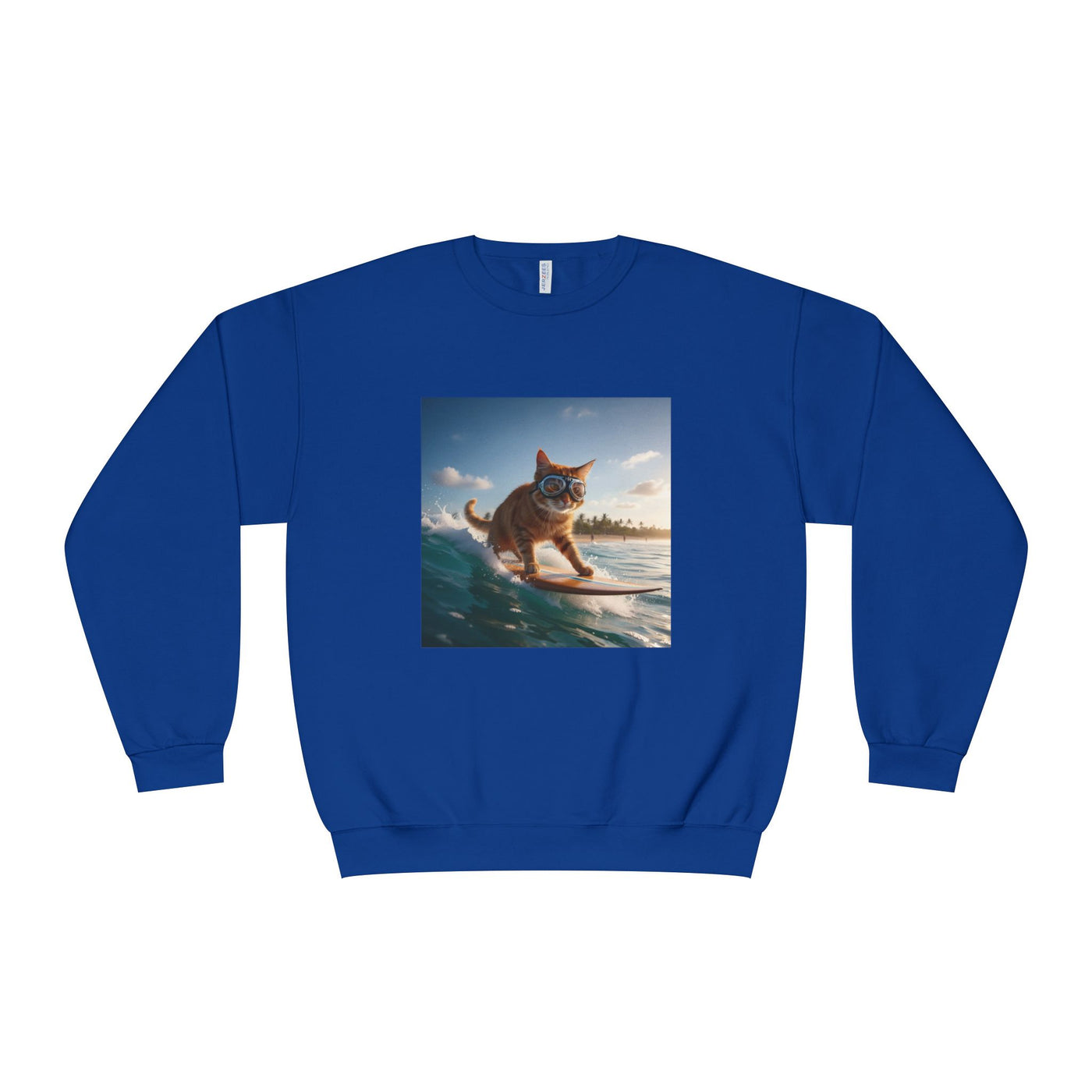 Surfing Cat style 1 Unisex NuBlend® Crewneck Sweatshirt