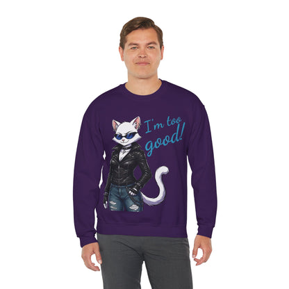 Cool Cat Unisex Heavy Blend Crewneck Sweatshirt style 3