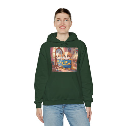 Dog cosplay Superman Funny Design Unisex Hoodie style 2