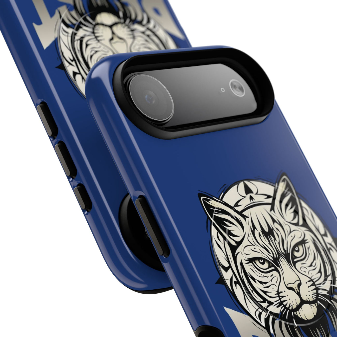 Beast Cat Blue Tough Magnetic iPhone 17 / 17 Air / Pro / Pro Max Protective Case support MagSafe