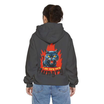I am very very Hungry - Cartoon Cat Unisex Pullover Hoodie