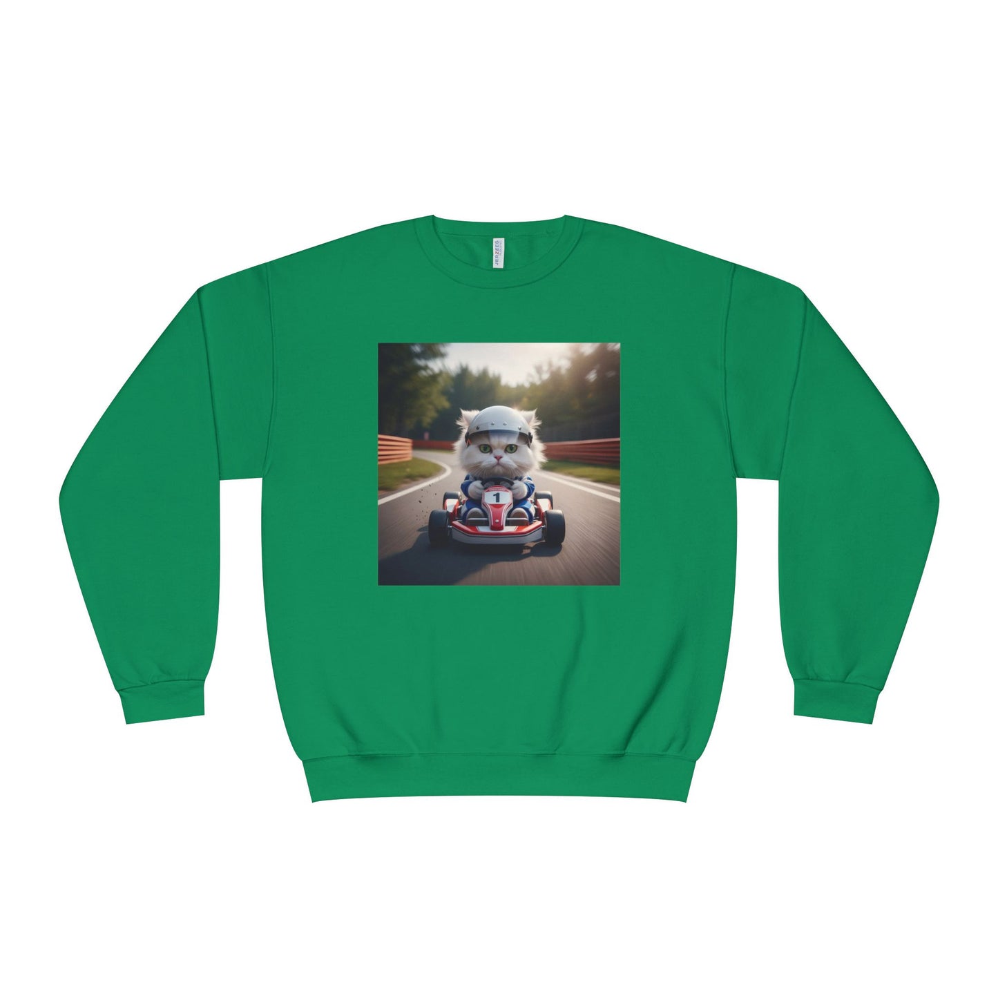 Go Kart Cat Unisex NuBlend Crewneck Sweatshirt style 1