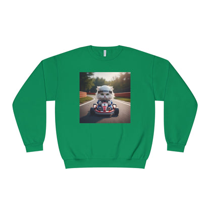 Go Kart Cat Unisex NuBlend Crewneck Sweatshirt style 1
