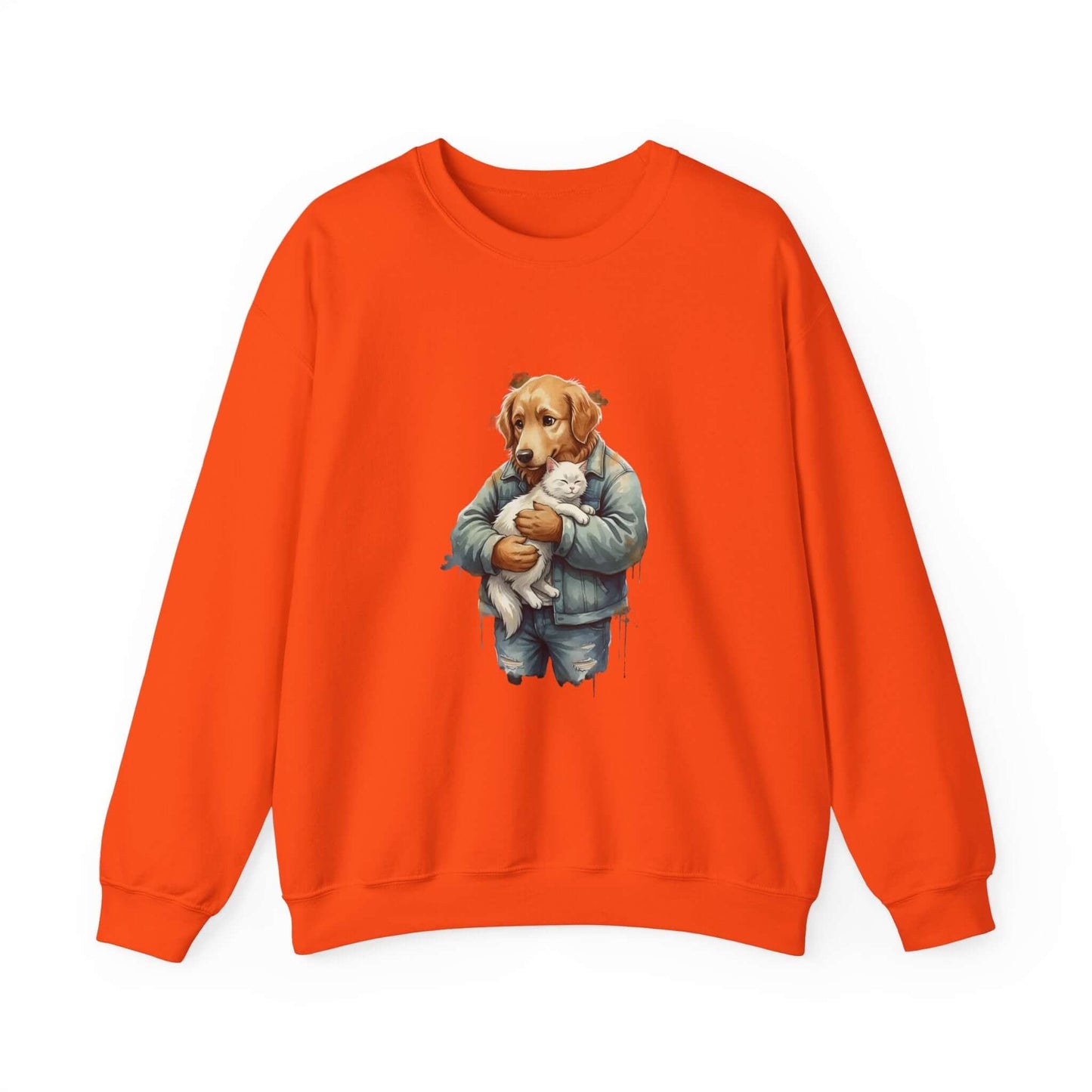 Watercolor Dog painting Unisex Crewneck Sweatshirt style 6