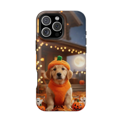 Halloween cute puppy photo style 3 Magnetic Impact-Resistant Phone Case, Cute Dog Design, Pet Owner Gift, Animal Lover Accessory, Birthday Gift for Dog Lovers