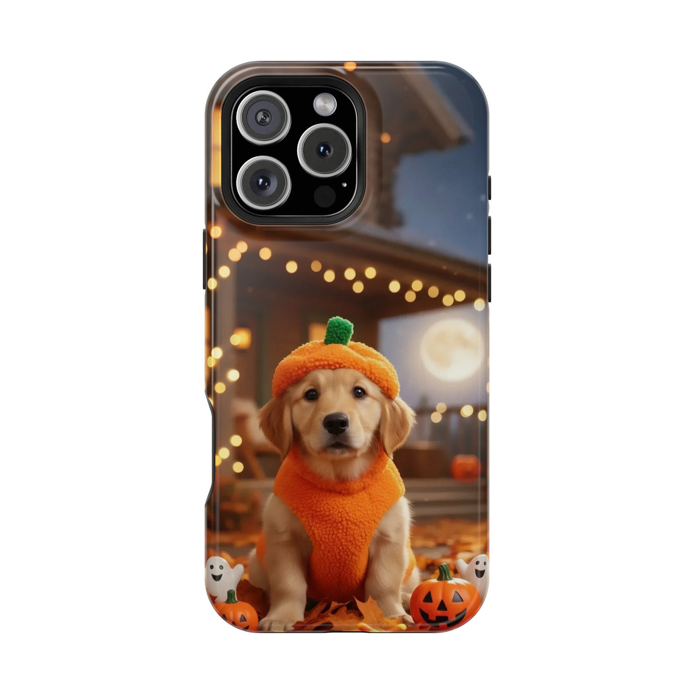 Halloween cute puppy photo style 3 Magnetic Impact-Resistant Phone Case, Cute Dog Design, Pet Owner Gift, Animal Lover Accessory, Birthday Gift for Dog Lovers
