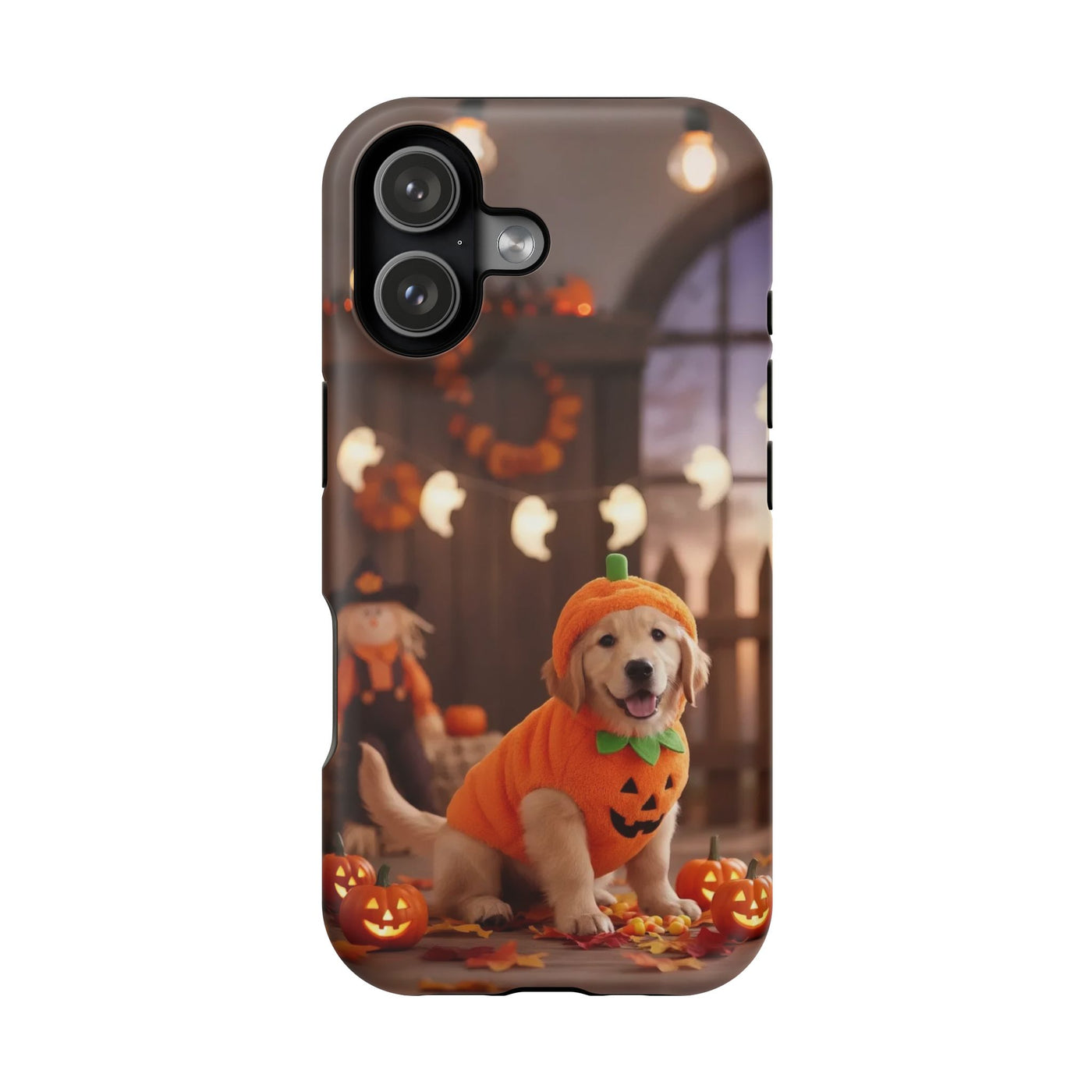 Halloween cute puppy photo style 2 Magnetic Impact-Resistant Phone Case, Cute Dog Design, Pet Owner Gift, Animal Lover Accessory, Birthday Gift for Dog Lovers