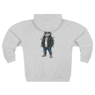 Top Dog Unisex Zip Hoodie, Graphic Hoodie, Streetwear, Animal Lover Gift, Casual Wear, Skater Style