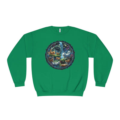 Cats & Dogs Happy Garden Unisex NuBlend® Crewneck Sweatshirt