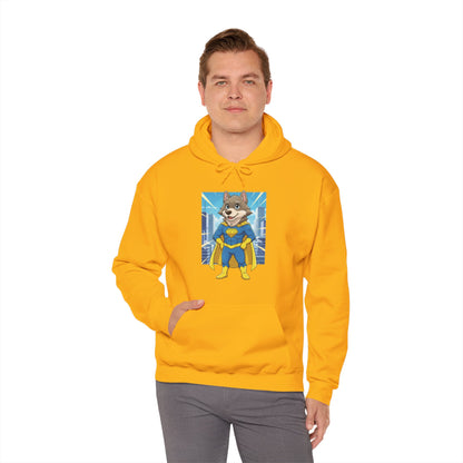 Dog cosplay Superman Funny Design Unisex Hoodie style 1