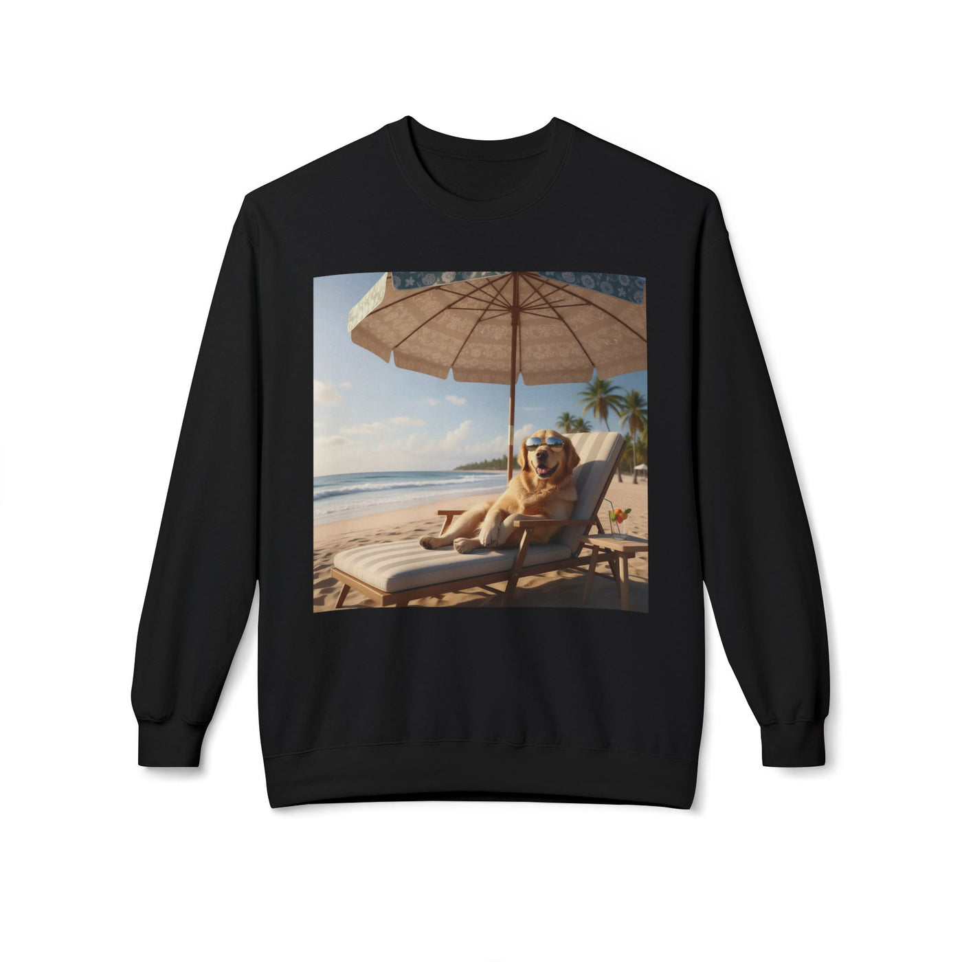 Beach Vibes Dog Crewneck Sweatshirt