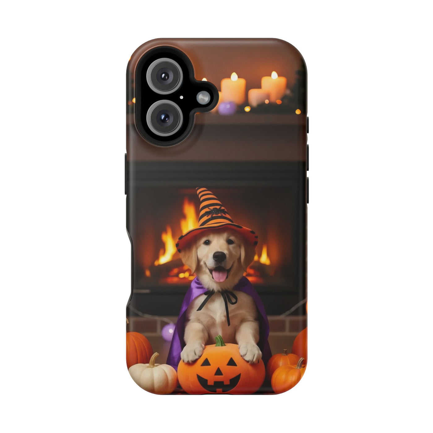 Halloween cute puppy photo style 1 Magnetic Impact-Resistant Phone Case, Cute Dog Design, Pet Owner Gift, Animal Lover Accessory, Birthday Gift for Dog Lovers