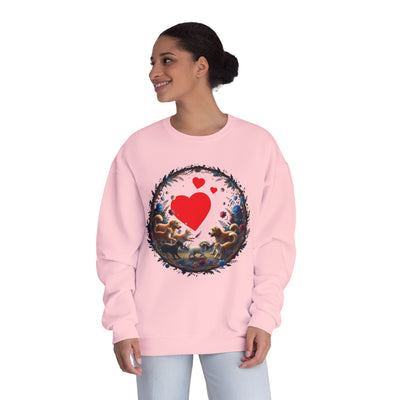 Cats & Dogs Full of Love Unisex NuBlend® Crewneck Sweatshirt