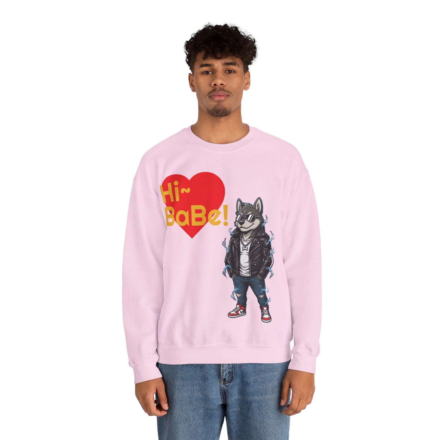 Cool Dog Unisex Heavy Blend Crewneck Sweatshirt style 3