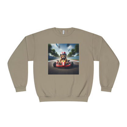 Go Kart Cat Unisex NuBlend Crewneck Sweatshirt style 3