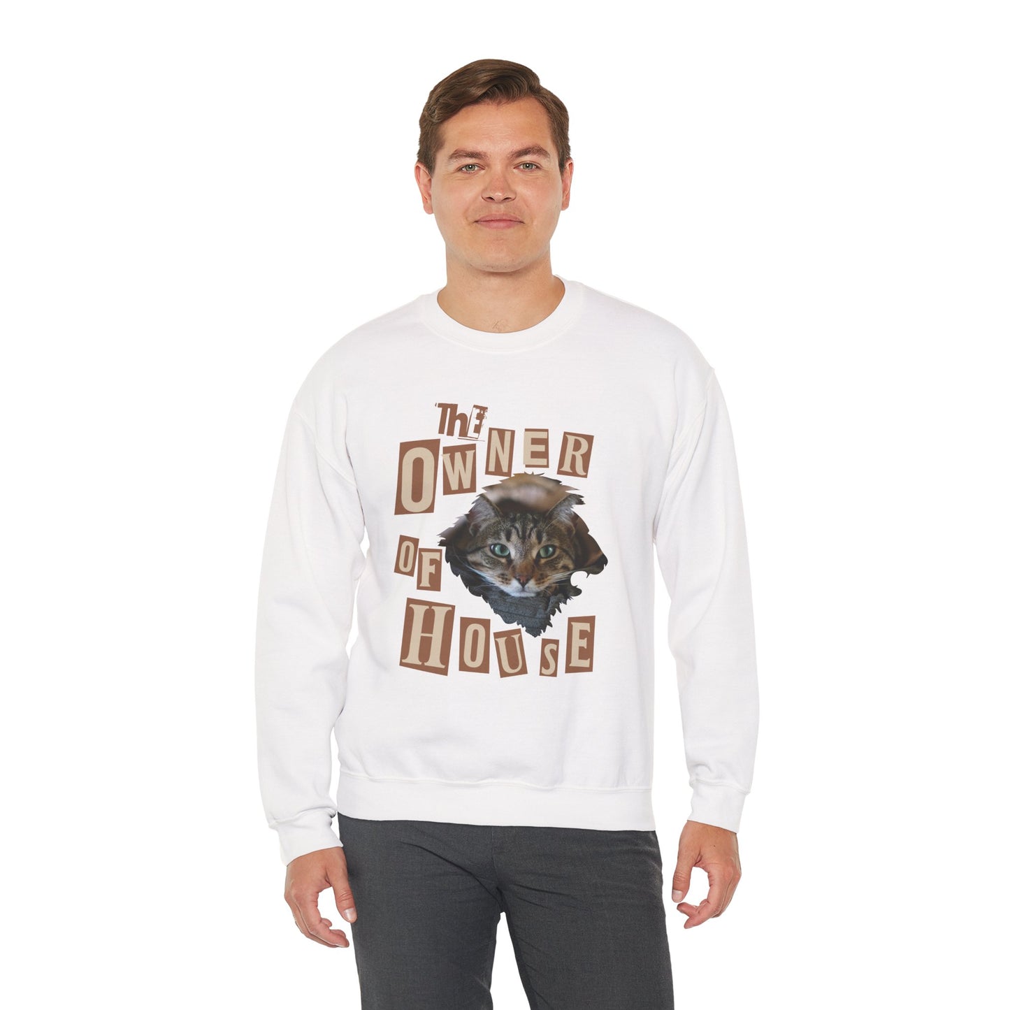Cat is The Owner of House Unisex Crewneck Sweatshirt