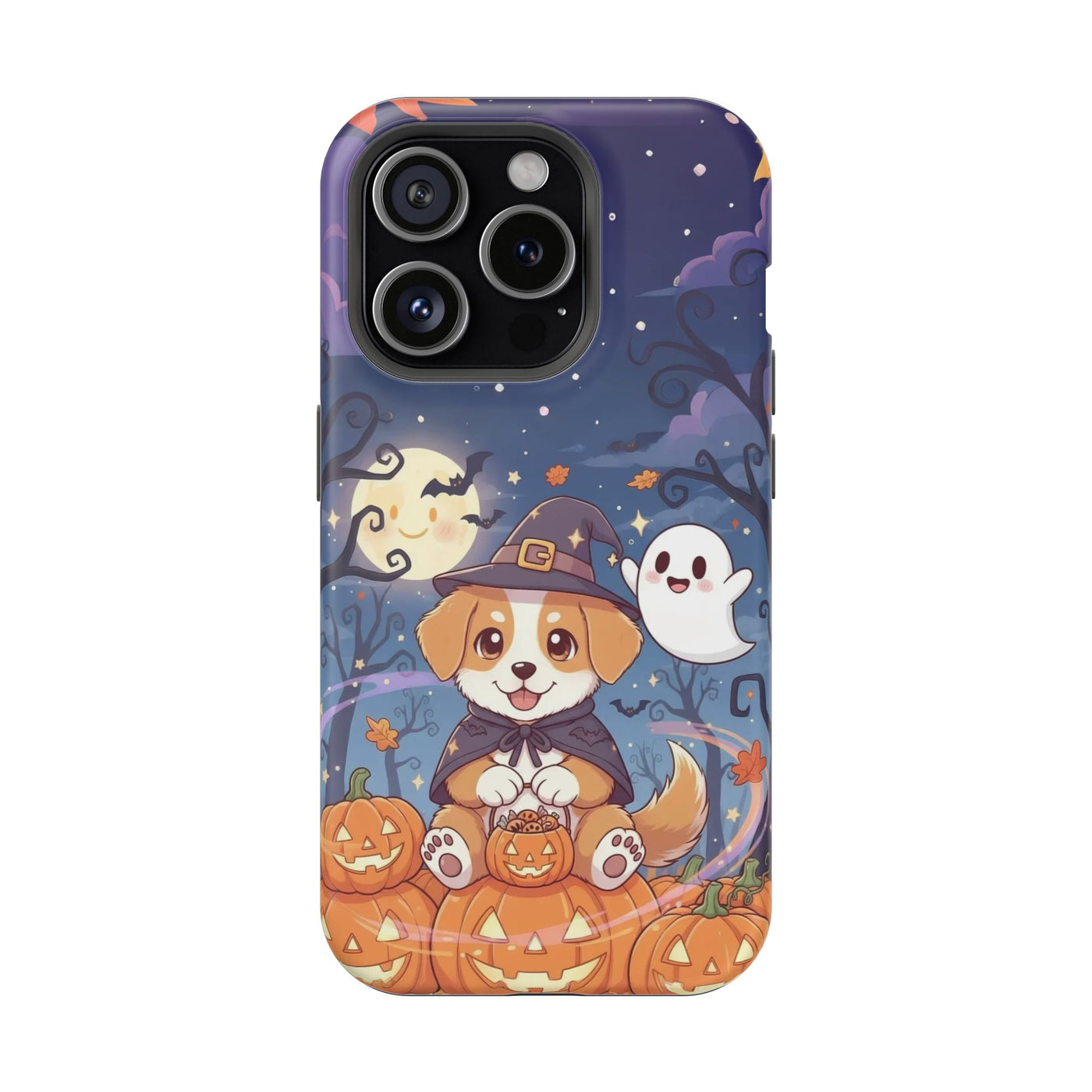 Halloween cute puppy anime style 3 Magnetic Impact-Resistant Phone Case, Cute Dog Design, Pet Owner Gift, Animal Lover Accessory, Birthday Gift for Dog Lovers