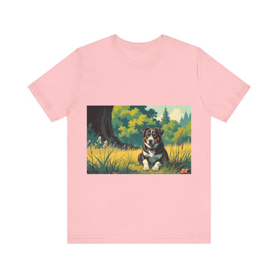 Adorable Dog comic style 2 Unisex Soft Tee | Cute Dog Lover's Shirt, Animal Graphic T-Shirt, Pet Themed Gift, Casual Wear