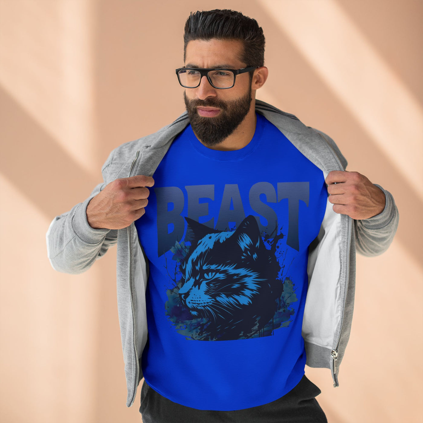 "Beast" Cat Lover style 1 Unisex Crewneck Sweatshirt