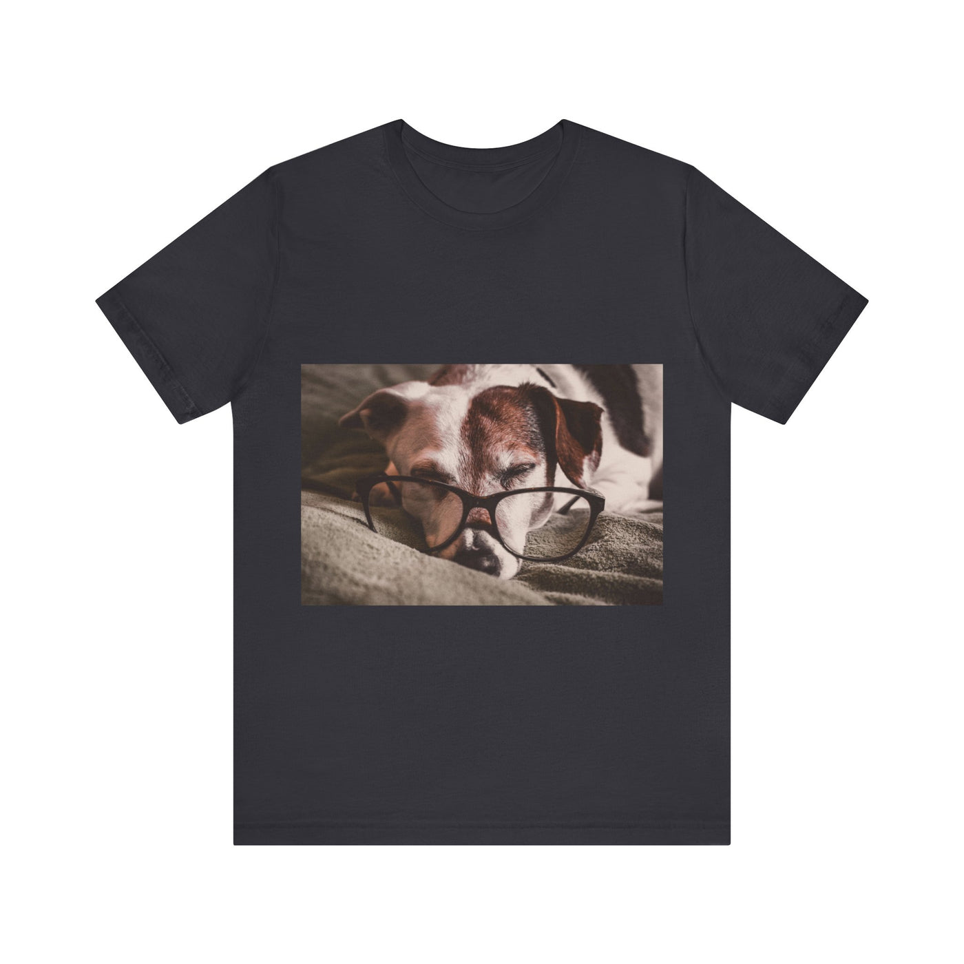 Dog wear glasses - Unisex Jersey Short Sleeve Tee