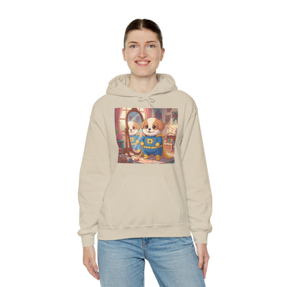 Dog cosplay Superman Funny Design Unisex Hoodie style 2