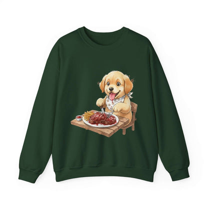 Watercolor Dog painting Unisex Crewneck Sweatshirt style 1