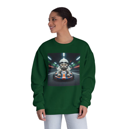 Go Kart Cat Unisex NuBlend Crewneck Sweatshirt style 2